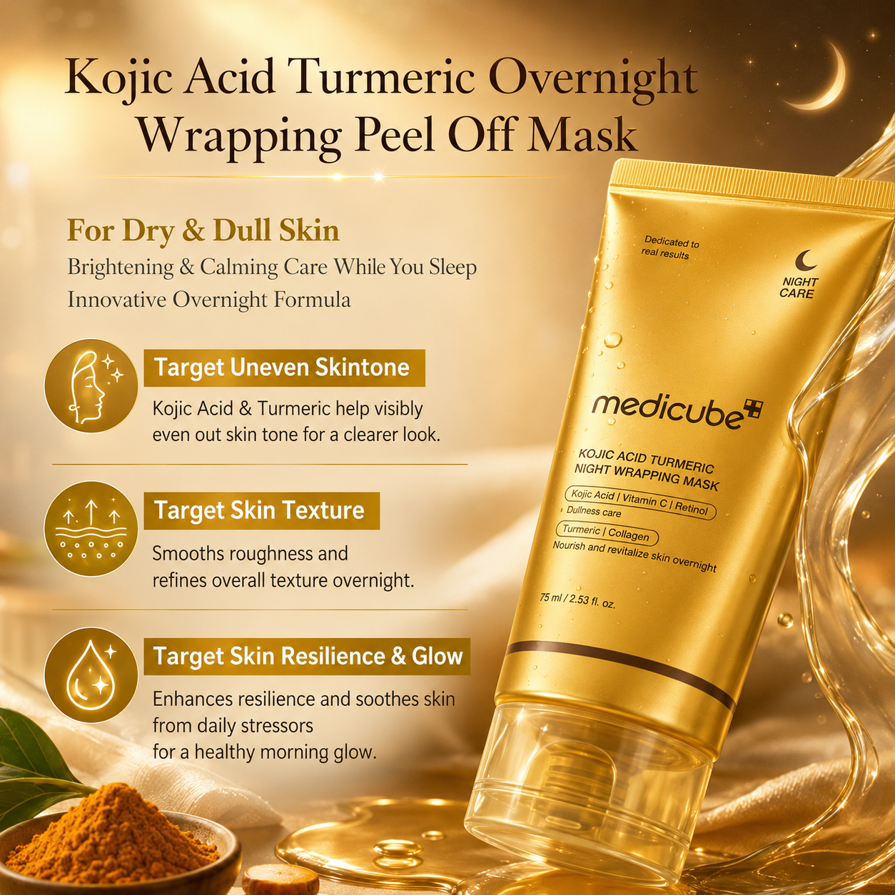 Medicube Turmeric Overnight Wrapping Mask 💛